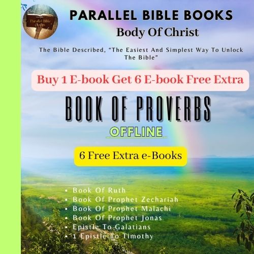 Book Of Proverbs Parallel Bible Books English Promotions 1